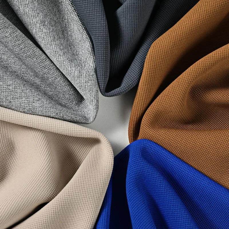 Cotton polyester blend fabric samples